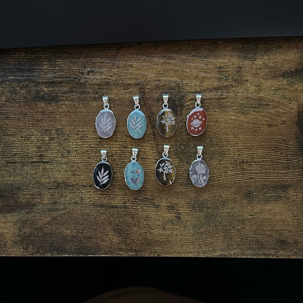 Handcrafted Colorful Pendant Necklaces